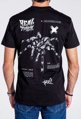 Camiseta Negra Real Think Spider