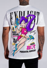 Camiseta Blanca Leela Explicit | Futurama