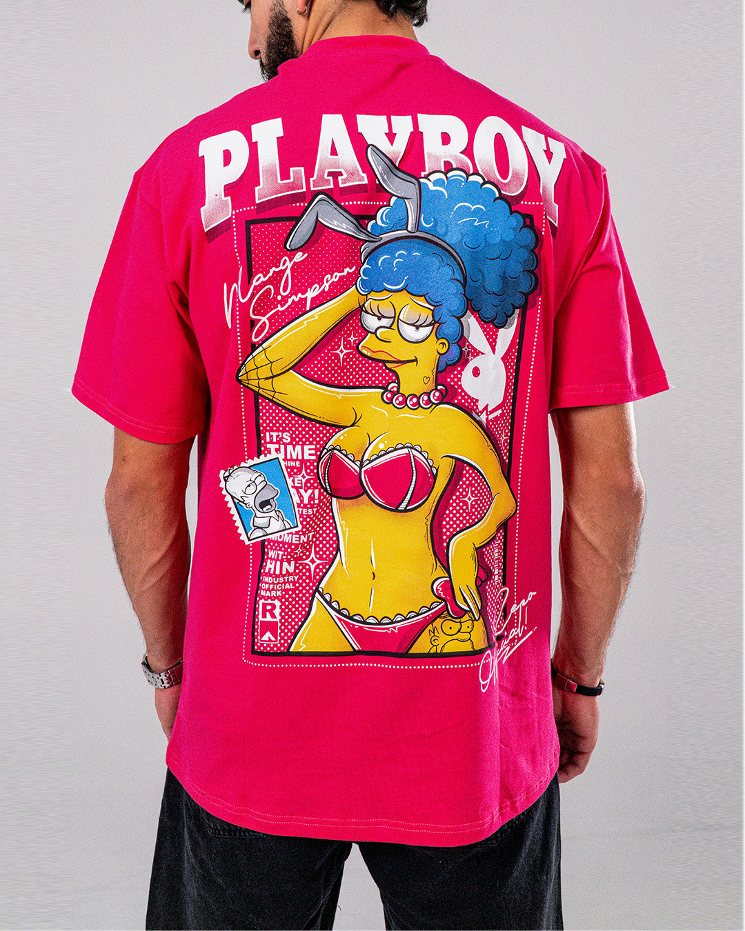 Camiseta Oversize Playboy Marge |Simpson|