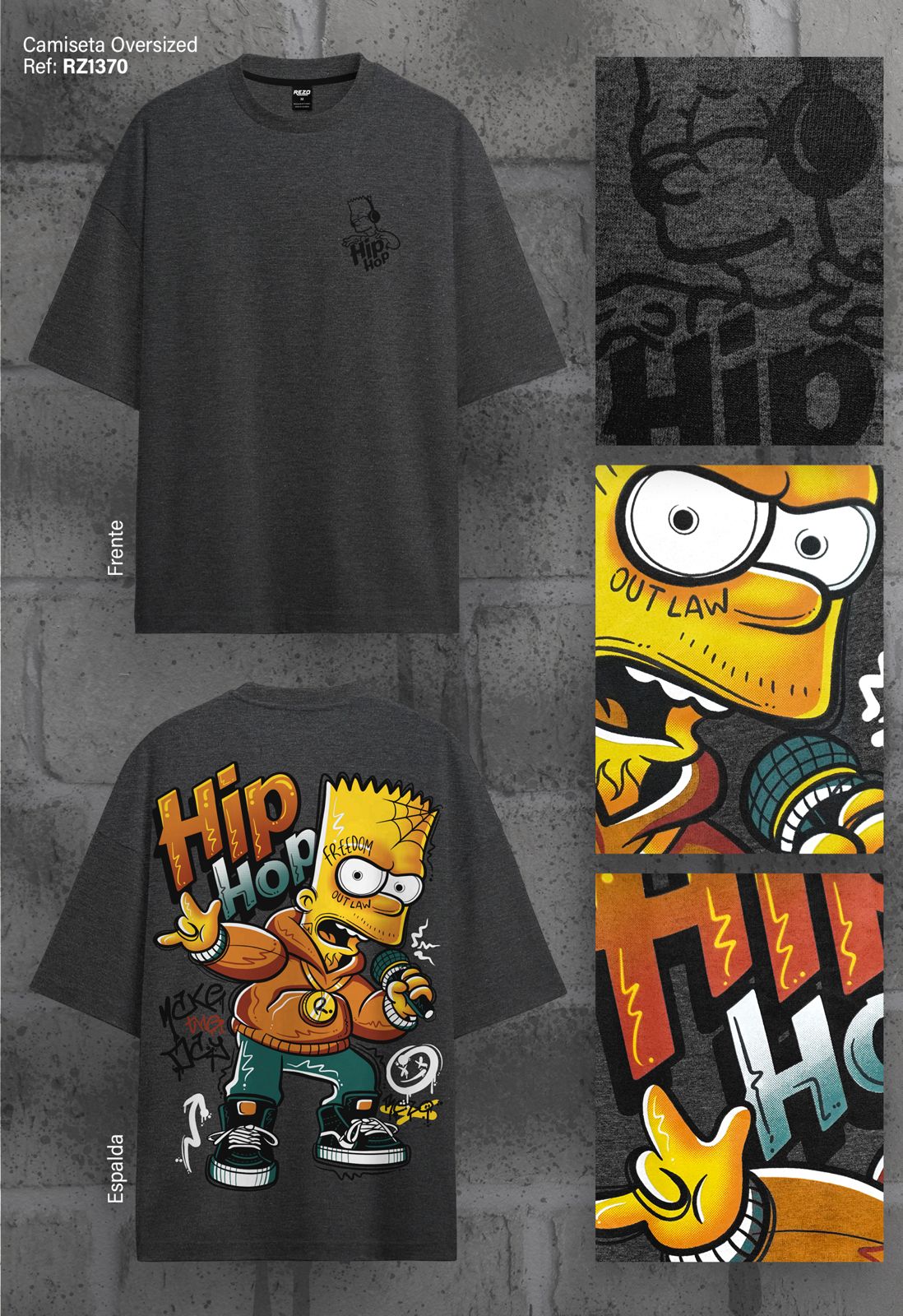 Camiseta Oversize RZ1370